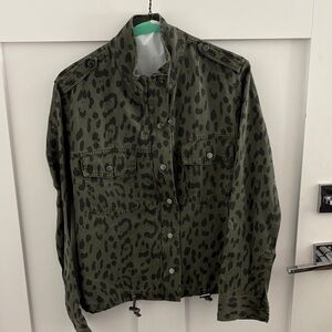 Rails Olive leopard camo Print Jacket
